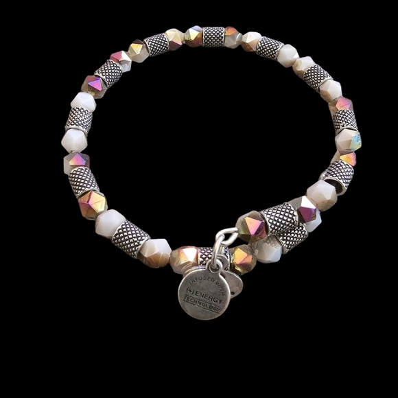 Alix And Ani Crystal Wrap & Bangle Gold & Silver Tone Bracelets Set Of 4 - Picture 4 of 9